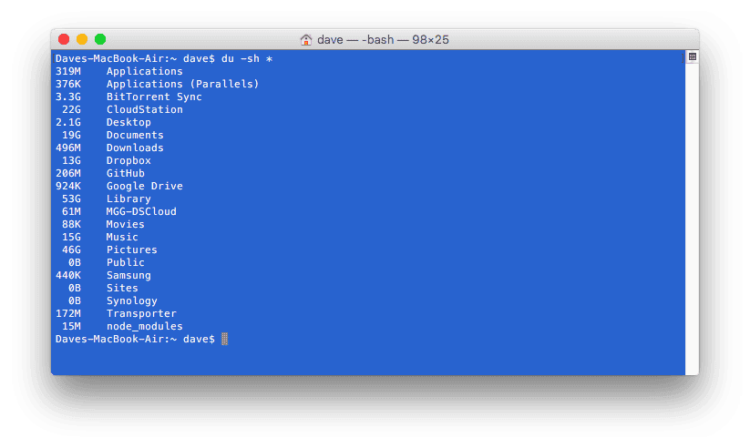 commands for terminal mac