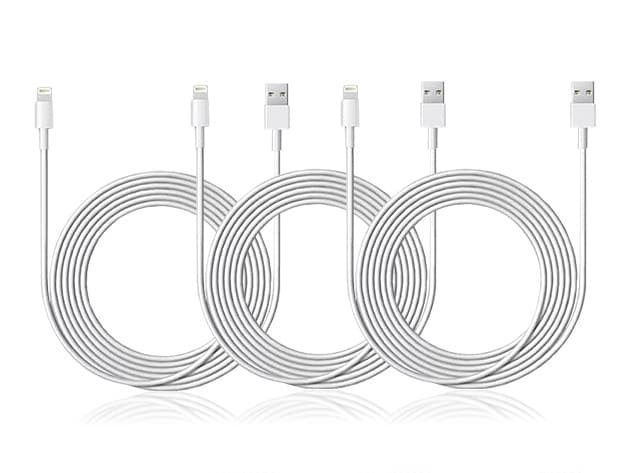 MFi-certified Lightning cable 3-pack