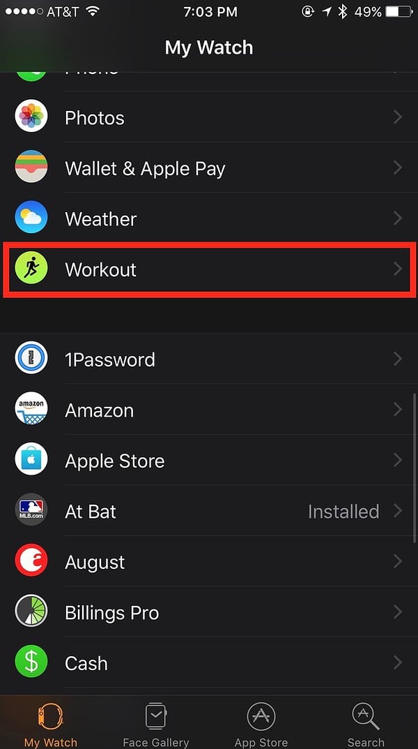 Apple Watch: Editing Your Workout Screen- The Mac Observer