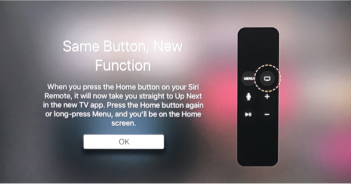 apple tv remote buttons