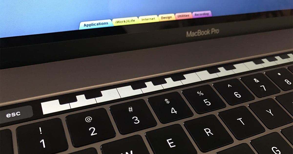 mac shutdown shortcut touch bar