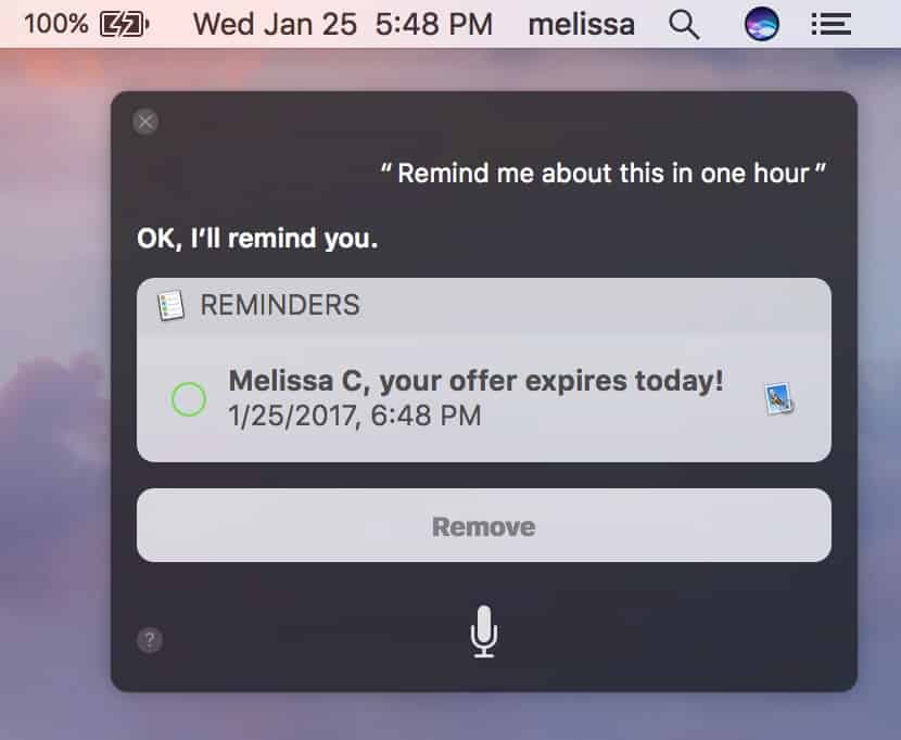  you can now do something similar on the Mac macOS Sierra: Using Content-Aware Reminders