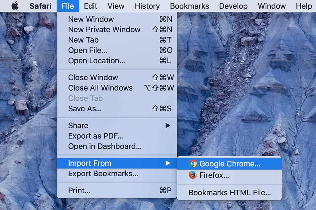 transfer bookmarks from safari to new mac