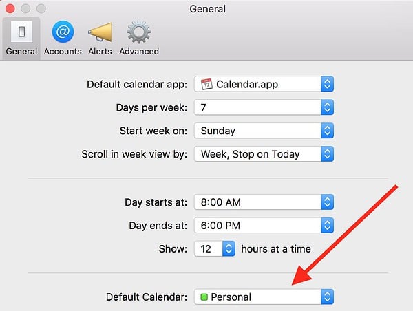 Setting Your Default Calendar Across macOS and iOS Devices - The Mac