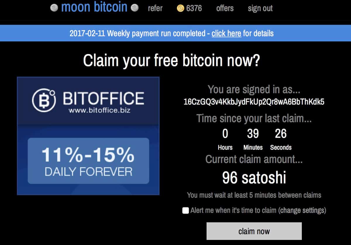 moon bitcoin free money with bitcoins rate