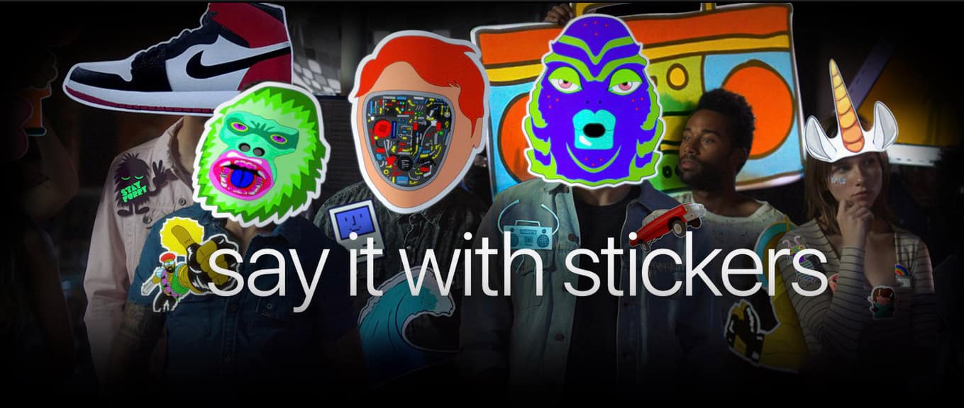Apple Says It with Stickers in Real World with App Store 