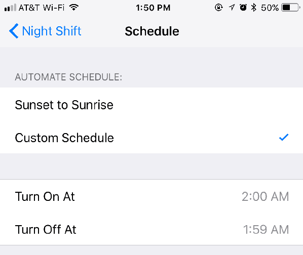 how to turn on night shift mac
