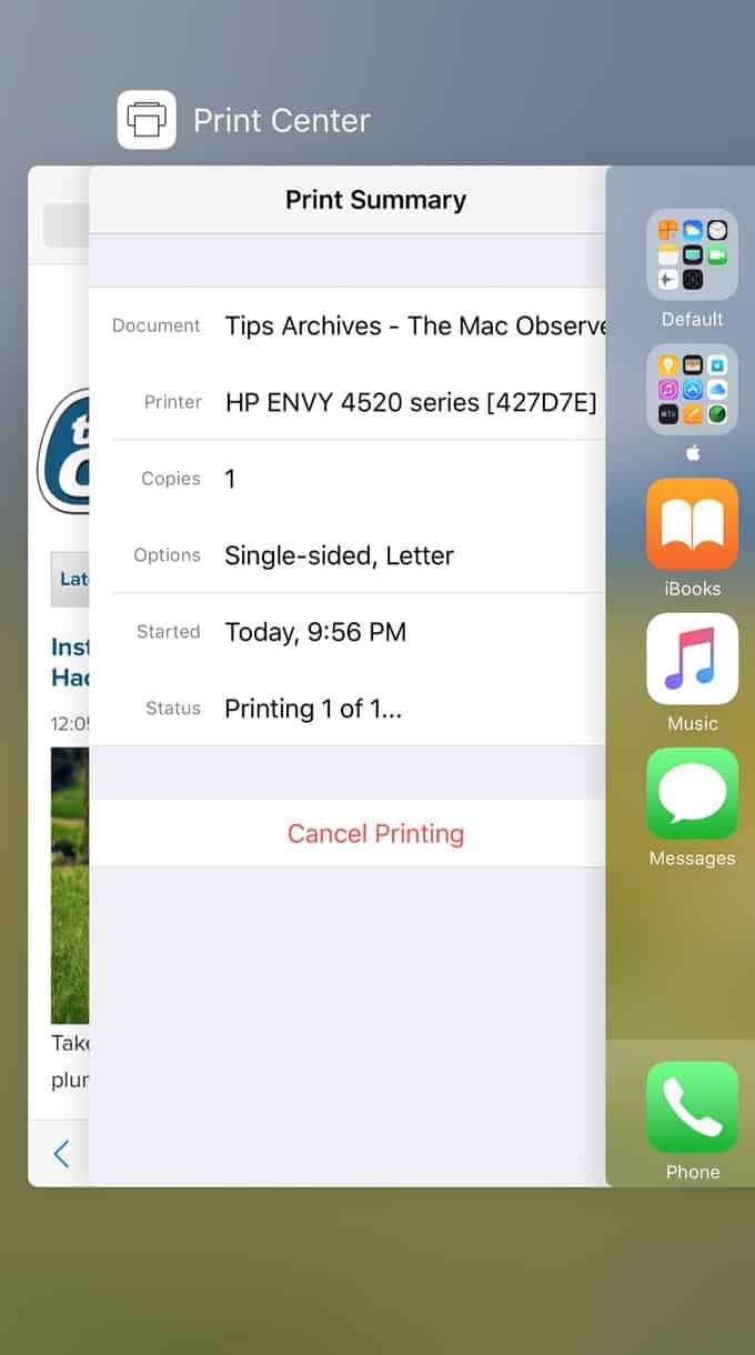 IOS How To See Your Print Queue and Cancel A Print Job The Mac 