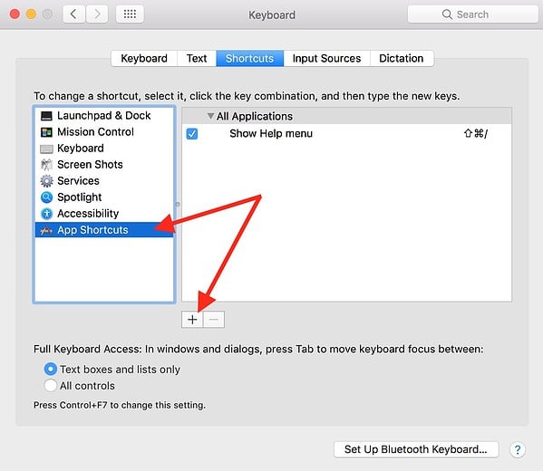 search in mac shortcut