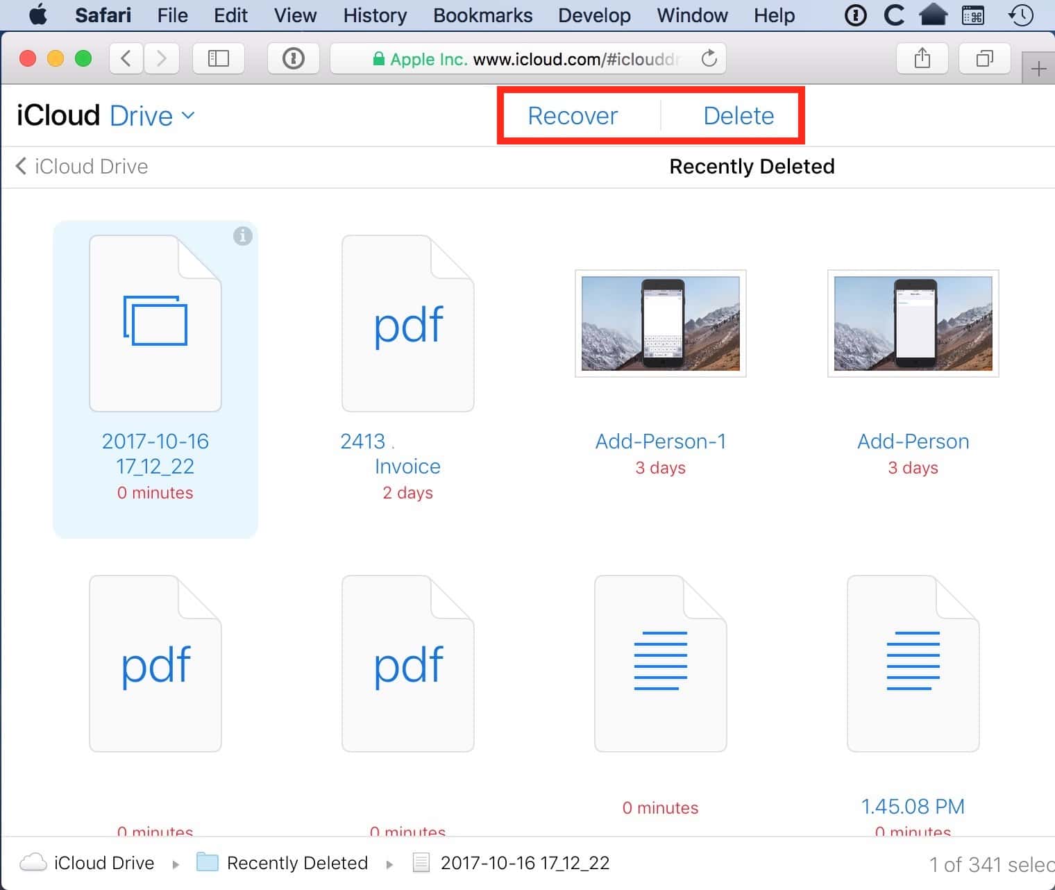 ICloud Drive How To Recover or Remove Recently Deleted Files The 