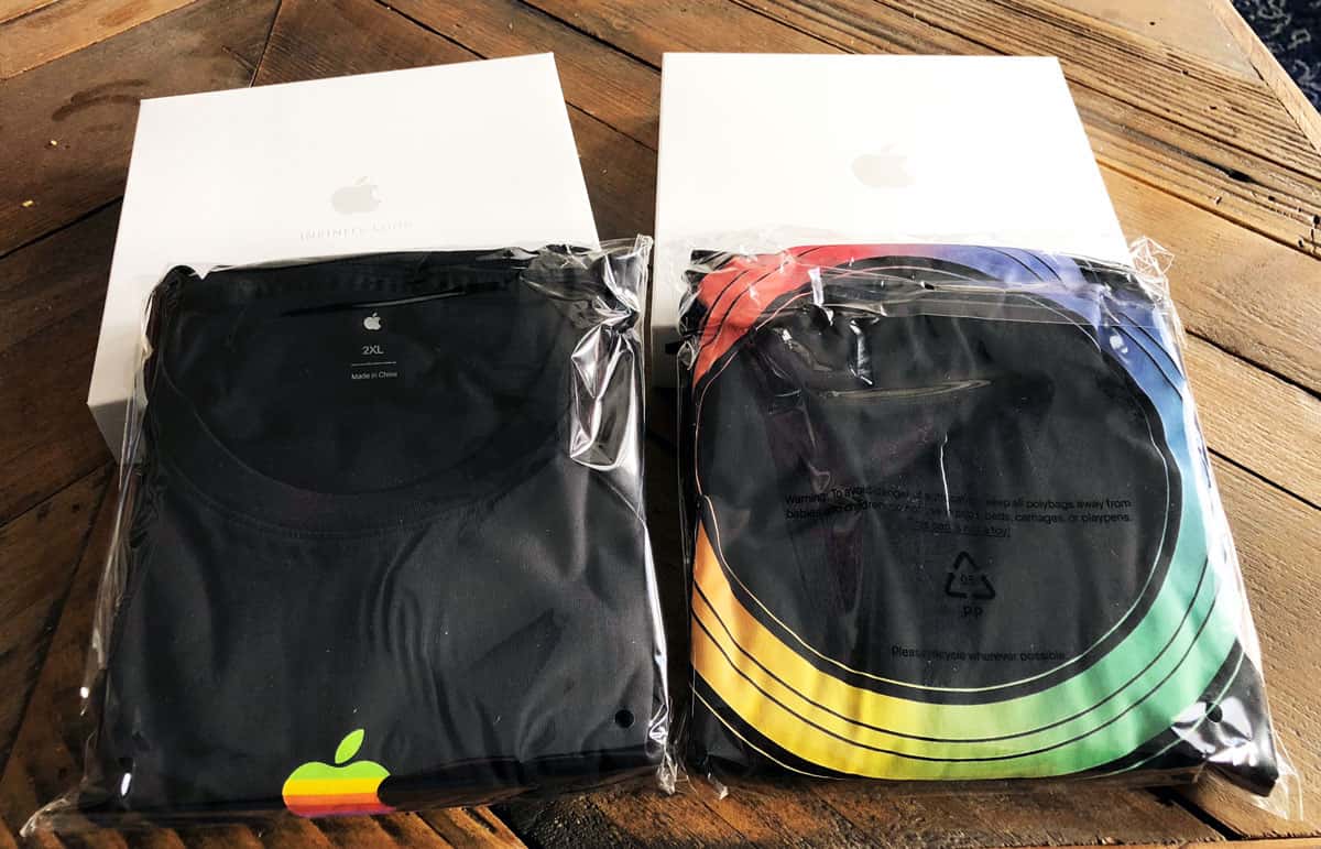 apple infinite loop shirts