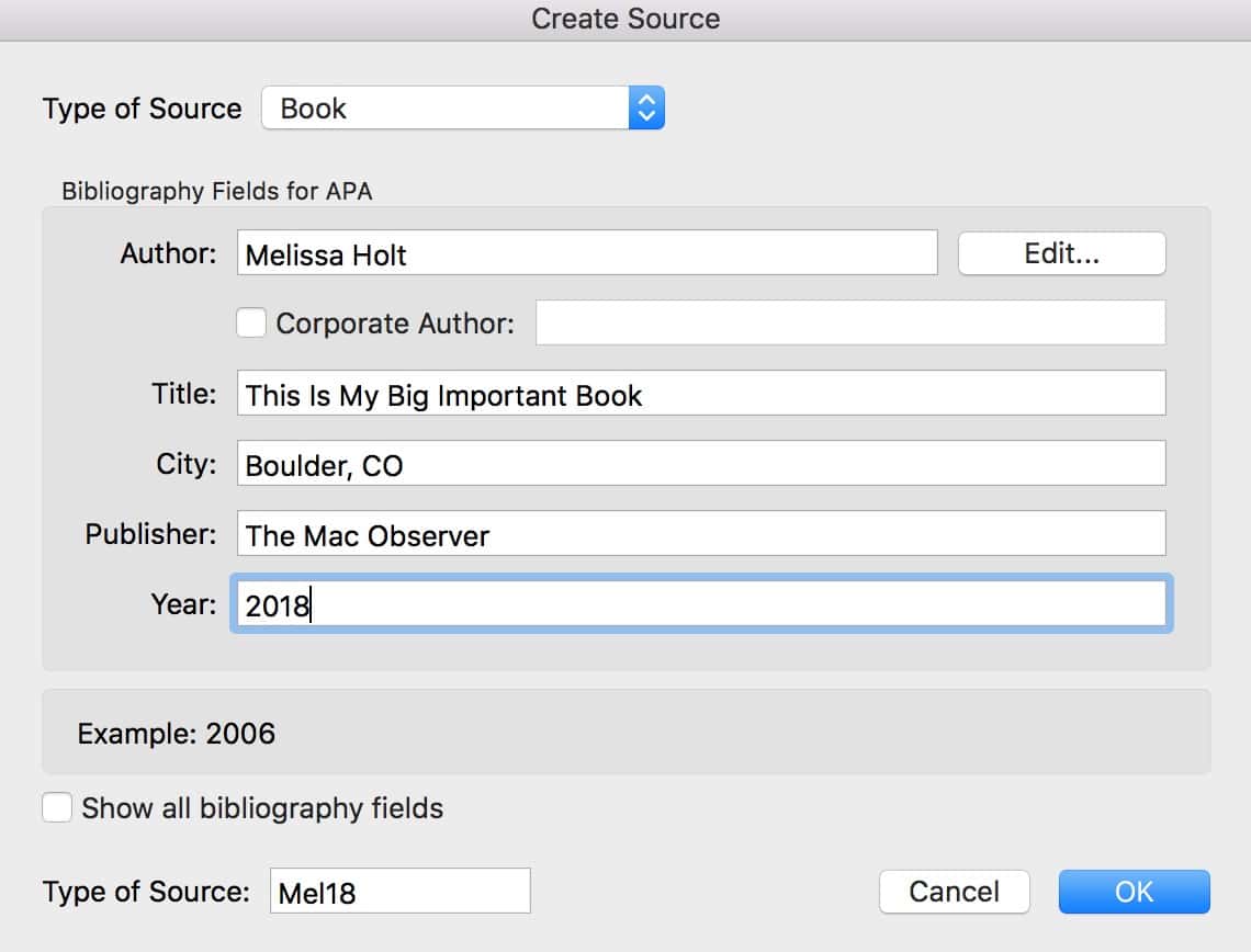 How To Format References Automatically Using Microsoft Word The Mac 