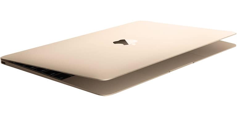 gold Apple MacBook