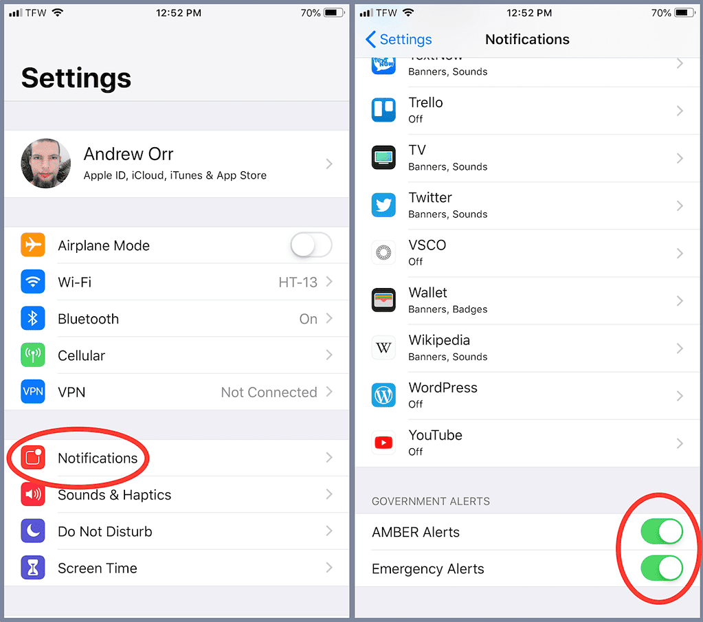 How To Turn off AMBER Alerts on iPhone - The Mac Observer