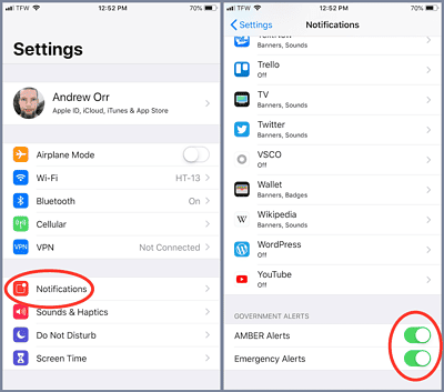 How To Turn off AMBER Alerts on iPhone - The Mac Observer