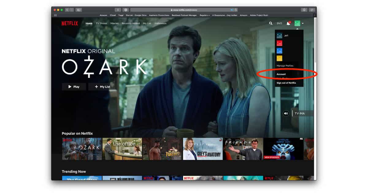 create a frame for netflix and ads in mac