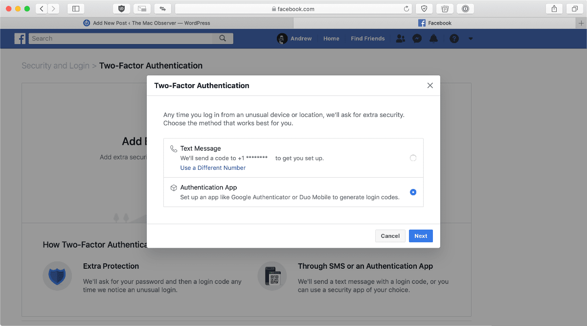Facebook Authentication - 2/2, Set up the login with Facebook