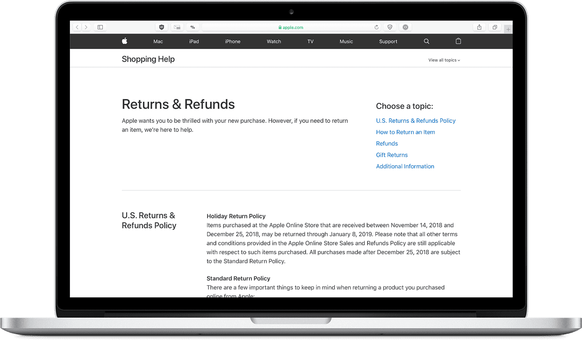 Apple Holiday Returns and Refunds Now in Effect The Mac Observer