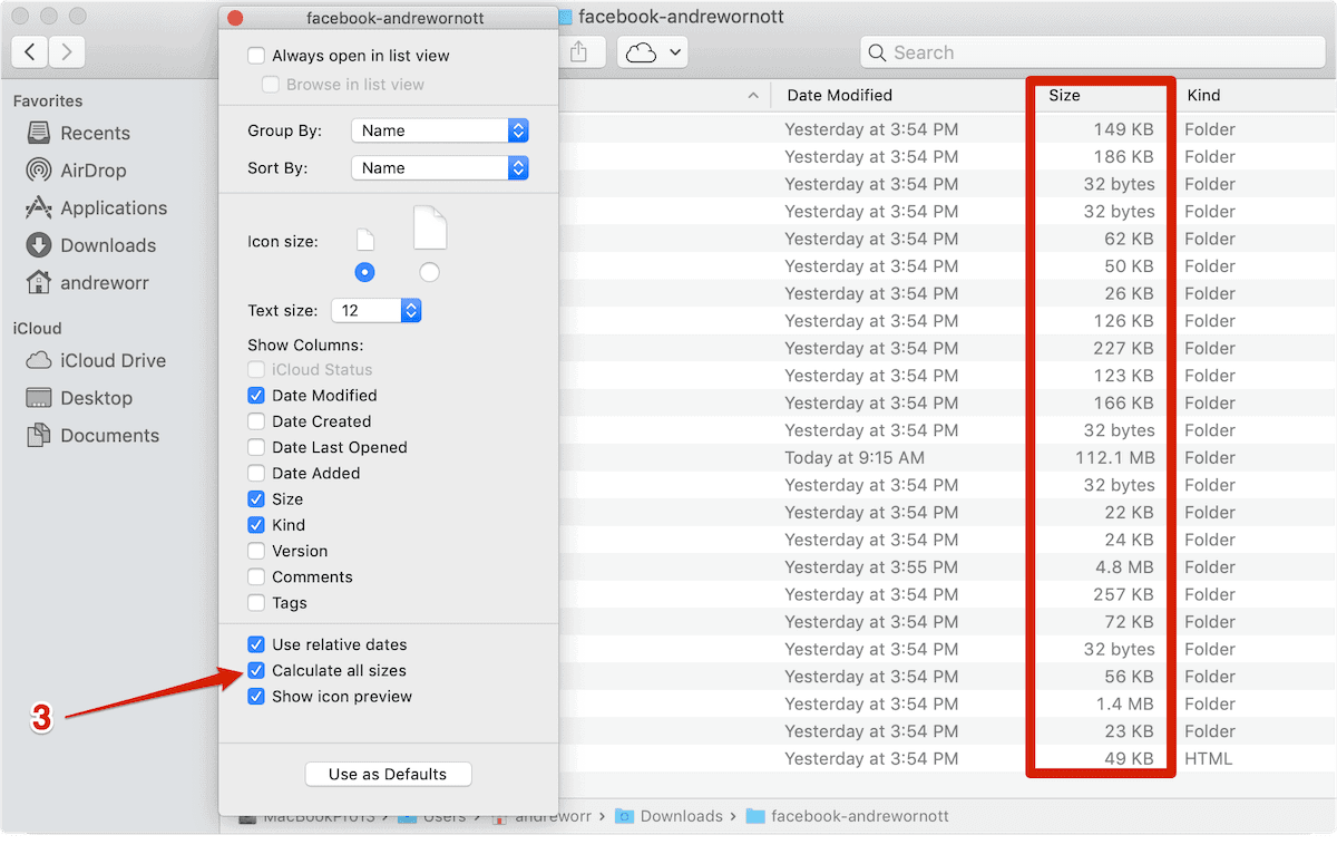 osx search a for a folder