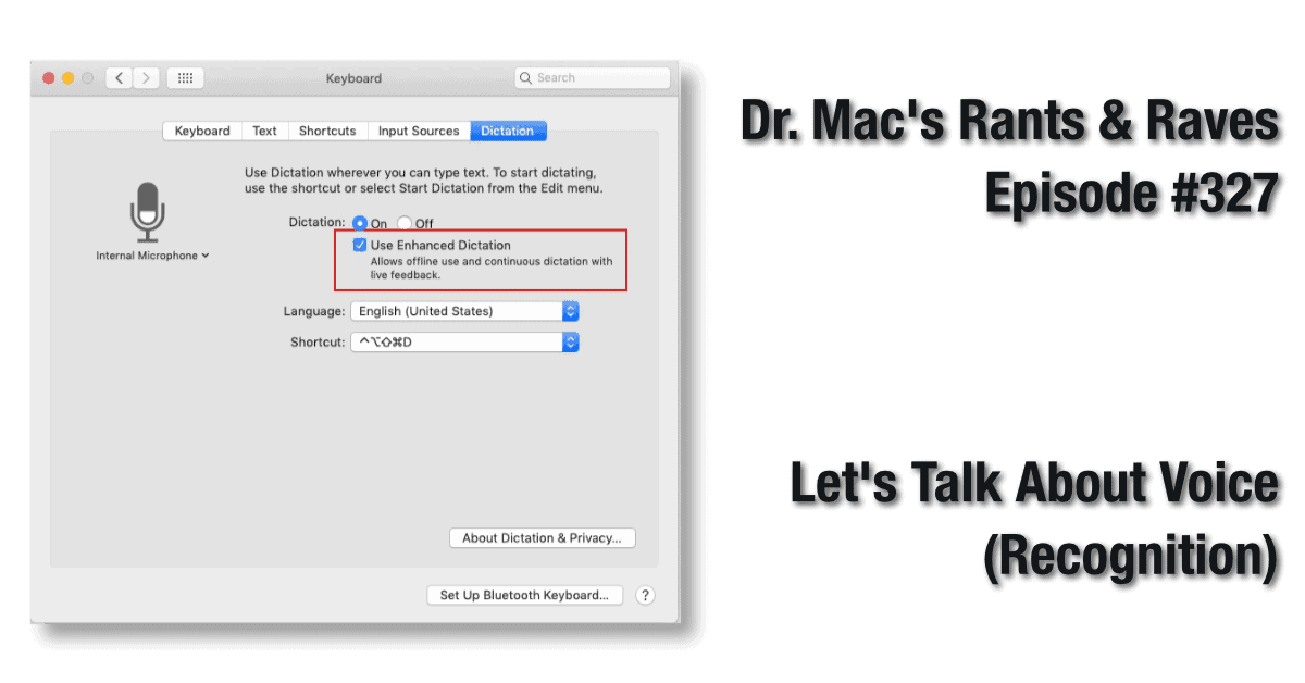 speech recognition mac
