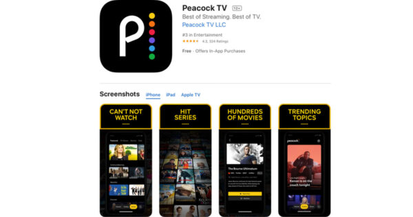 Peacock App on iPhone, iPad, And Apple TV - The Mac Observer