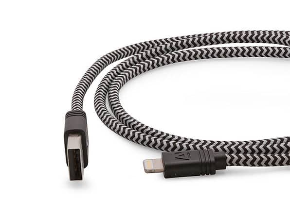 10-Ft Cloth MFi-Certified Lightning Cable: .99