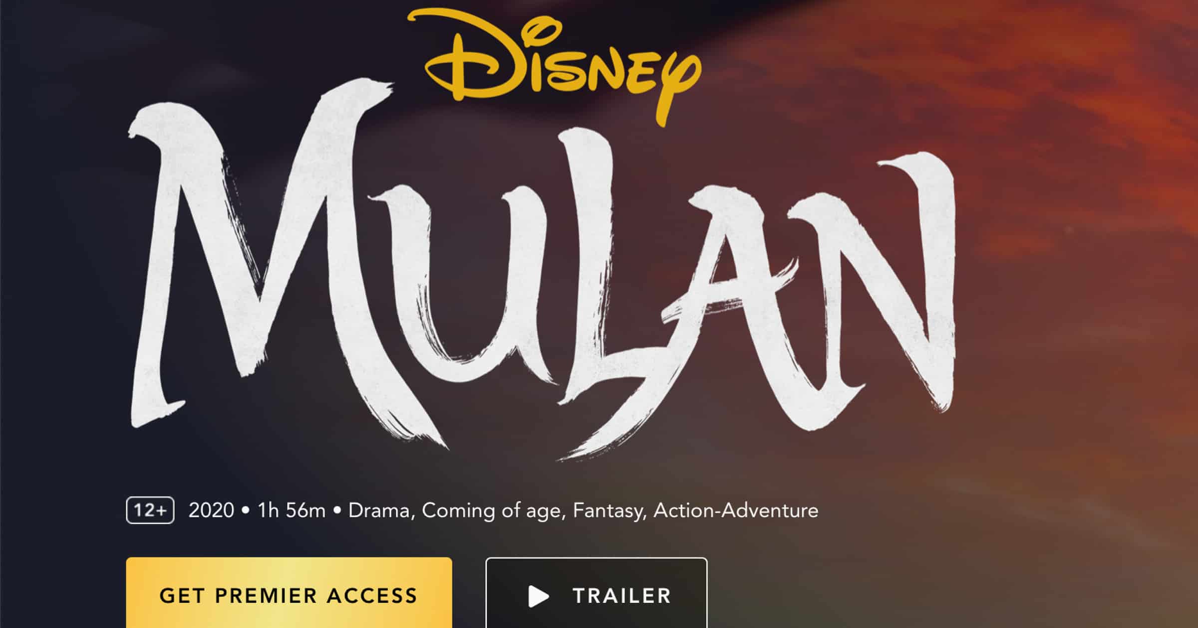 ‘Mulan’ Now Available on Disney+ Premier Access