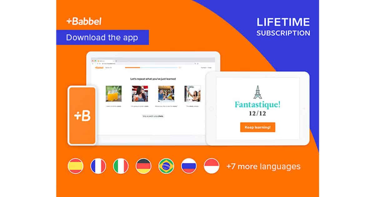 Babbel Language Learning Lifetime Subscription (All 14 Languages): 9