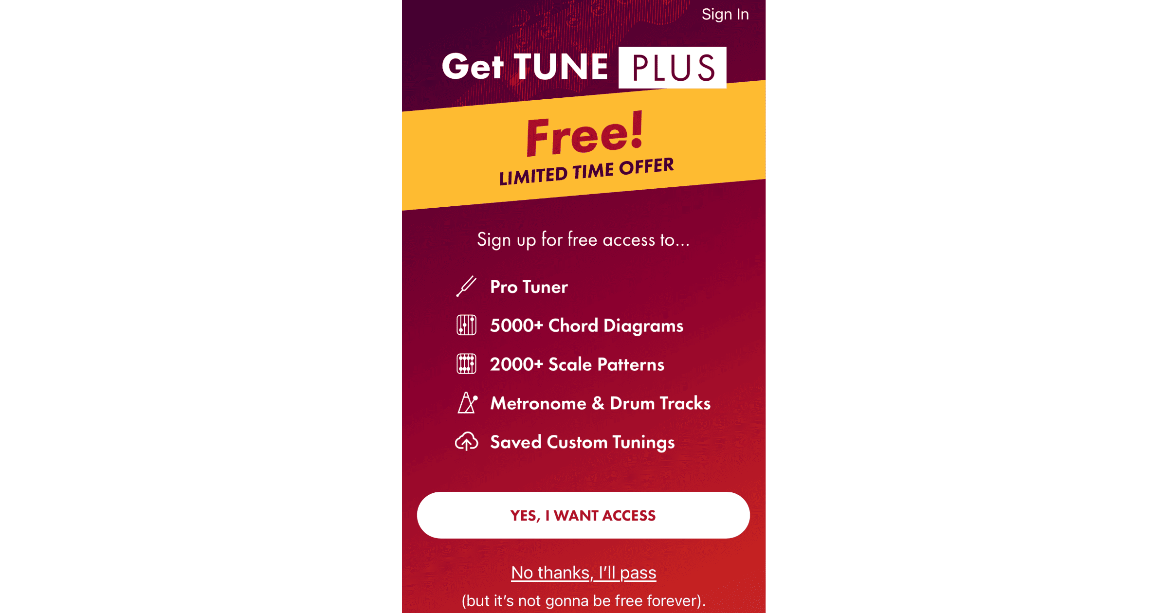 fender tune plus free