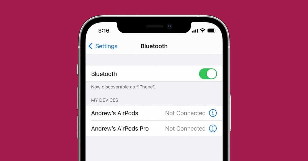 iphone 14 bluetooth pairing issues