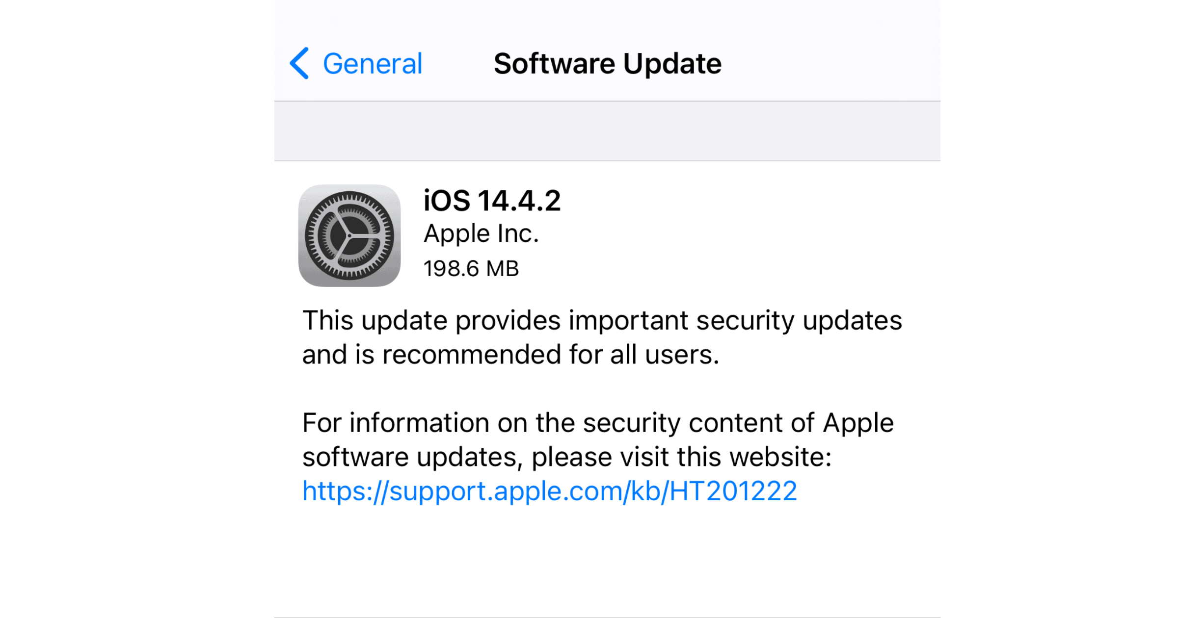 Apple Releases iOS and iPadOS 14.4.2 With Webkit Security Fix