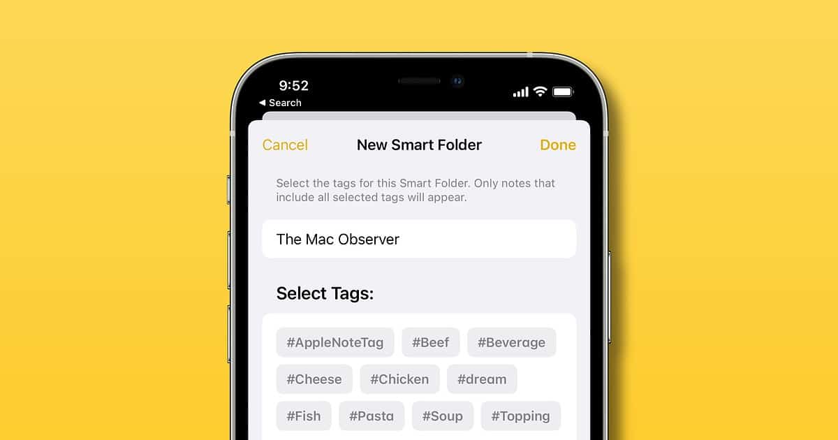 Ios 15 How To Create Smart Folders In Apple Notes The Mac Observer