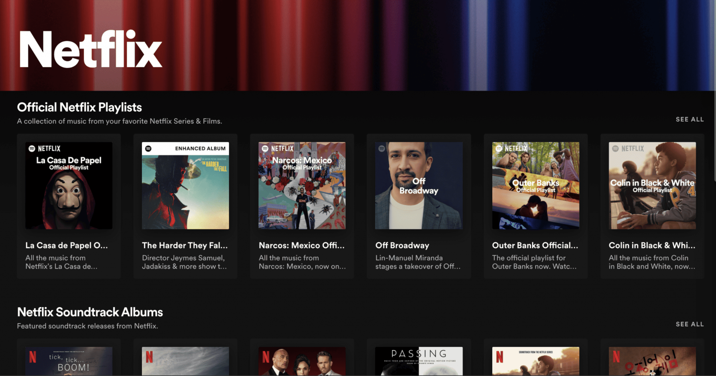 Spotify and Netflix Combine on New Hub For Shows Like ‘Squid Game’ and Money Heist’