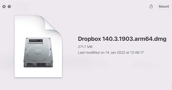 dropbox for m1