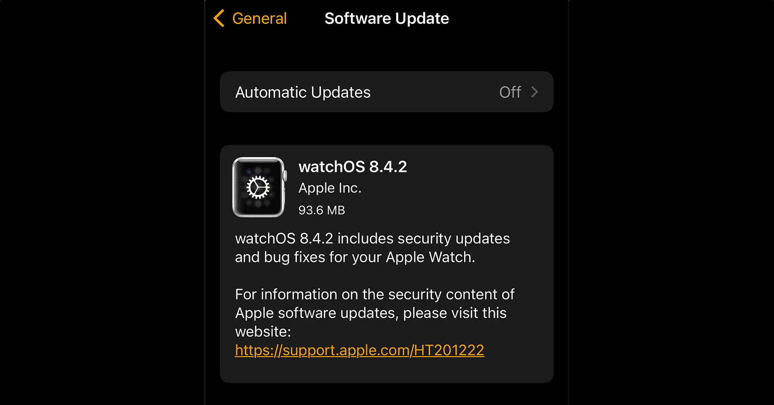 Apple Releases watchOS 8.4.2 - The Mac Observer