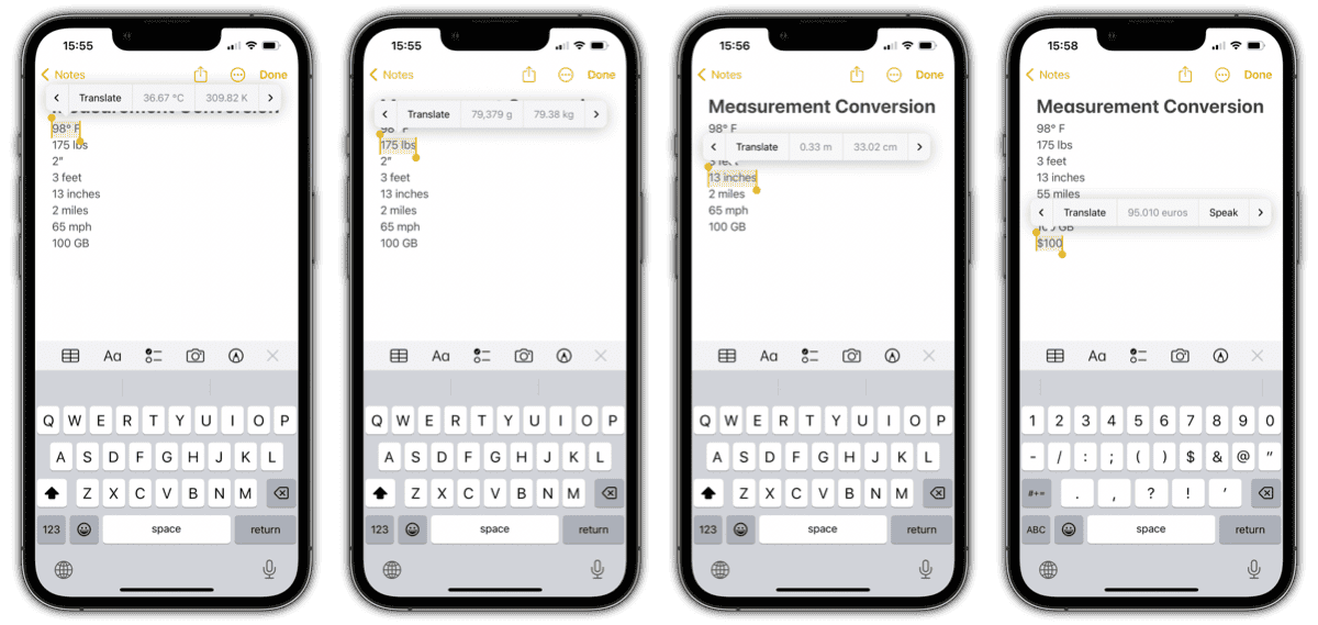 Using Measurement Conversions In Ios 16 The Mac Observer