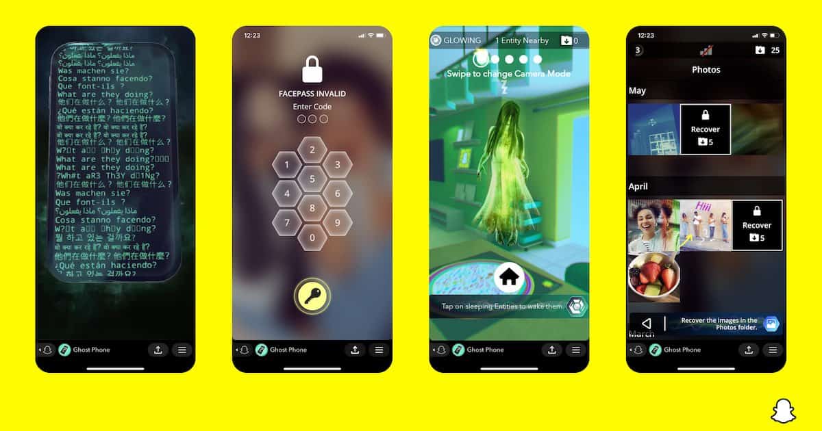 Snapchat’s New Game ‘Ghost Phone’ Has Users Hunting the Paranormal Through AR