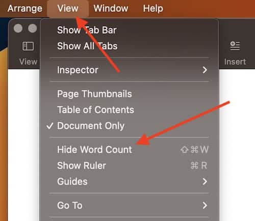 How To Add Word Count On Pages The Mac Observer