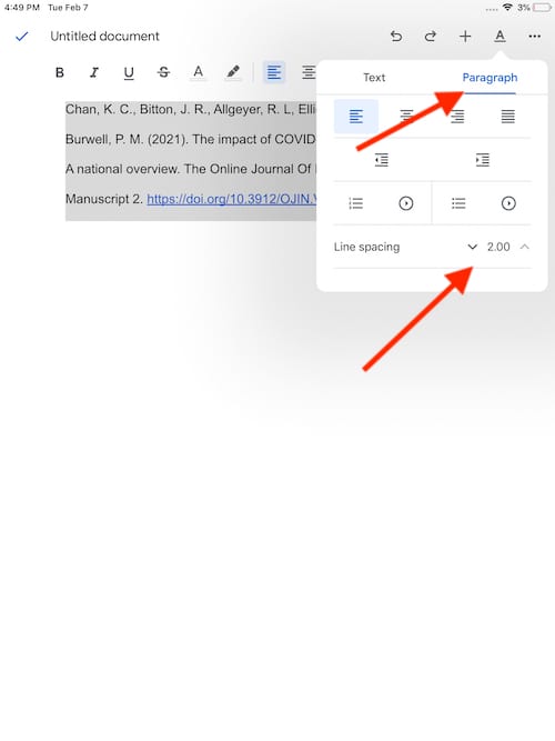 Create A Hanging Indent With Google Docs On IPad The Mac Observer