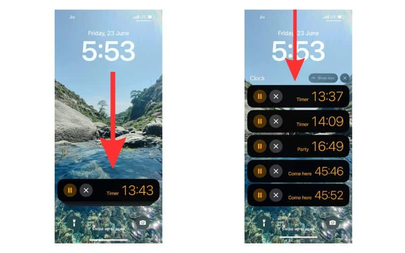 Keep track of your multiple timers through notifications bar