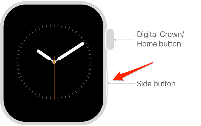 side button apple watch