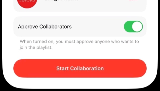 Toggle on the Allow Collaborators