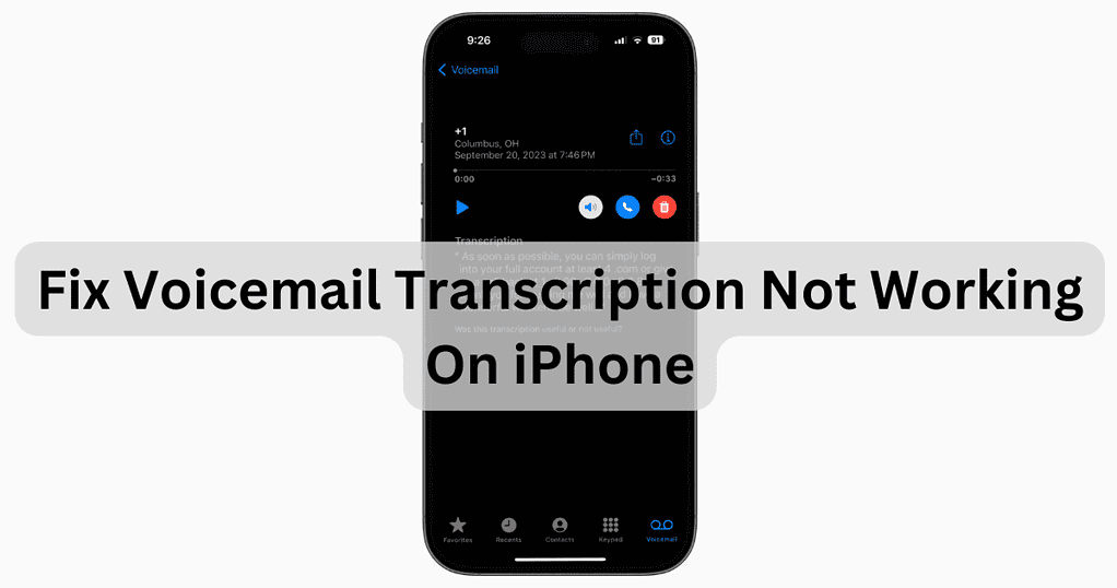 how do i get rid of transcription voicemail on my iphone