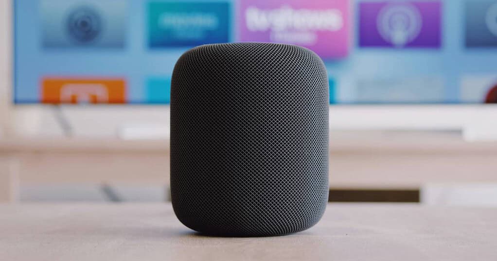 HomePod on table