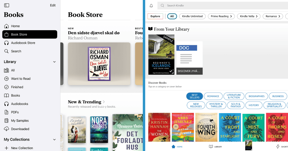 Apple Books vs. Kindle Featured Image