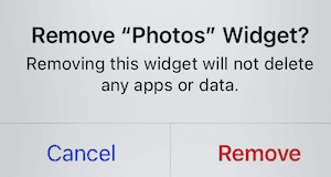 Remove the Photos Widget in StandBy on iPhone