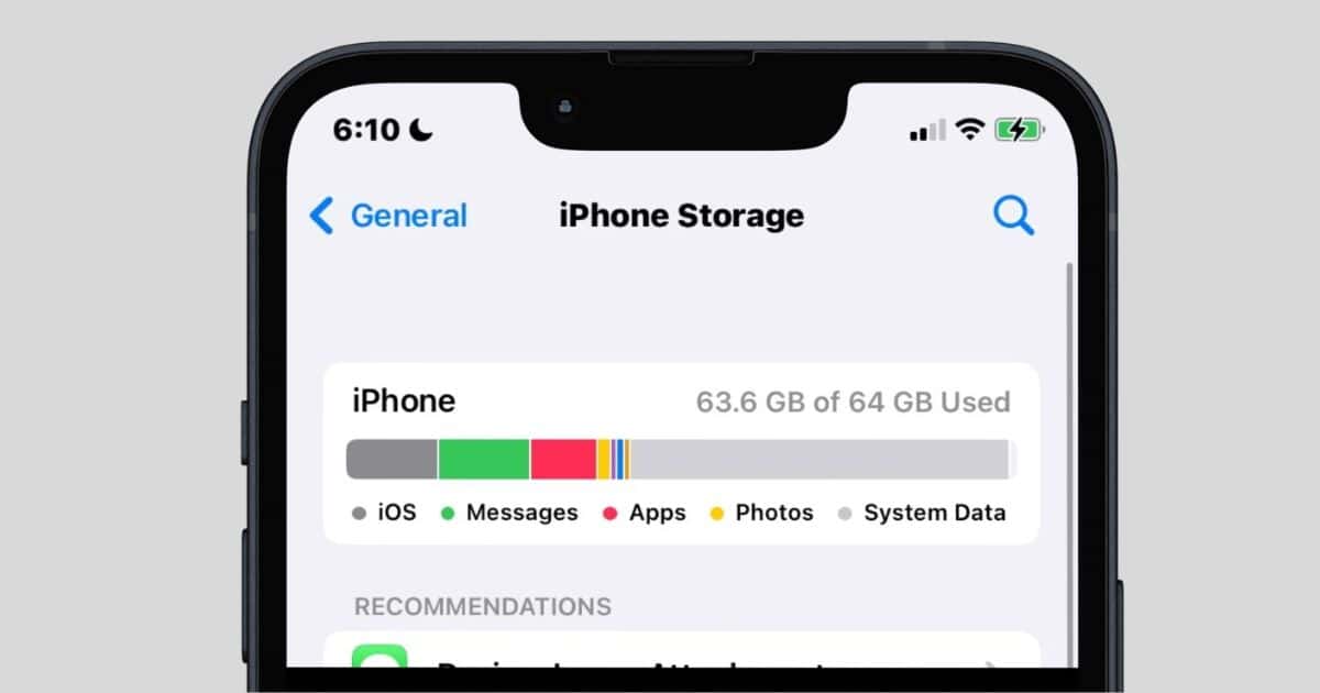 Text [Solved] Stop System Data From Taking All Your iPhone Storage