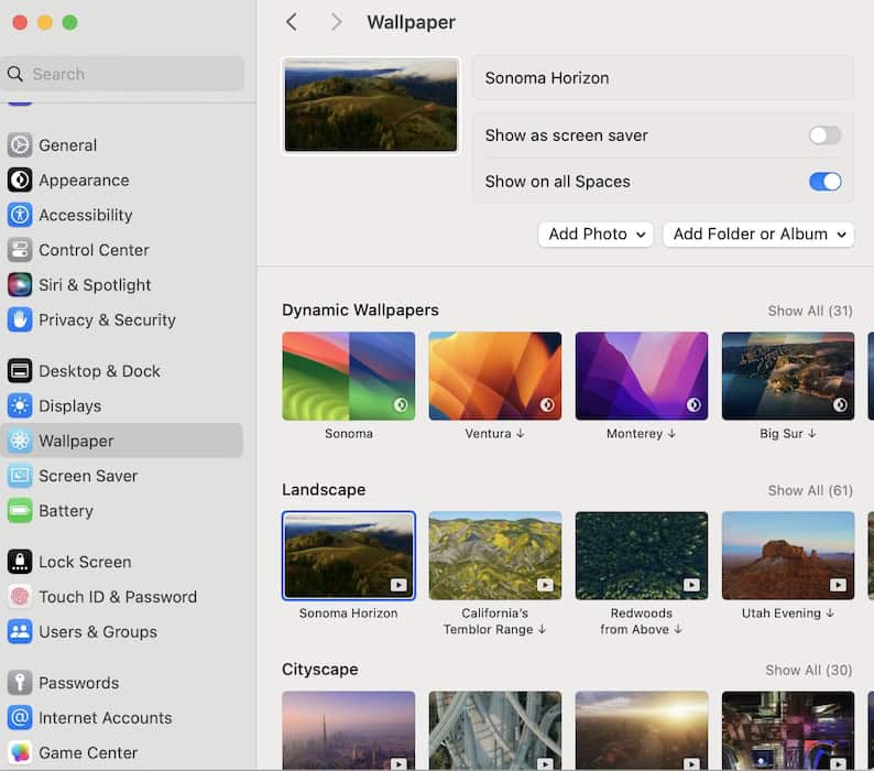 Choose Different Animated Wallpaper on Mac
