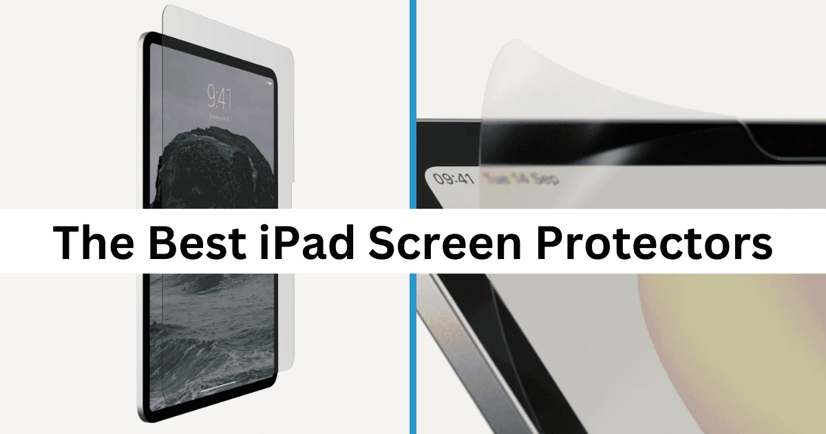 Image with two iPad screen protectors