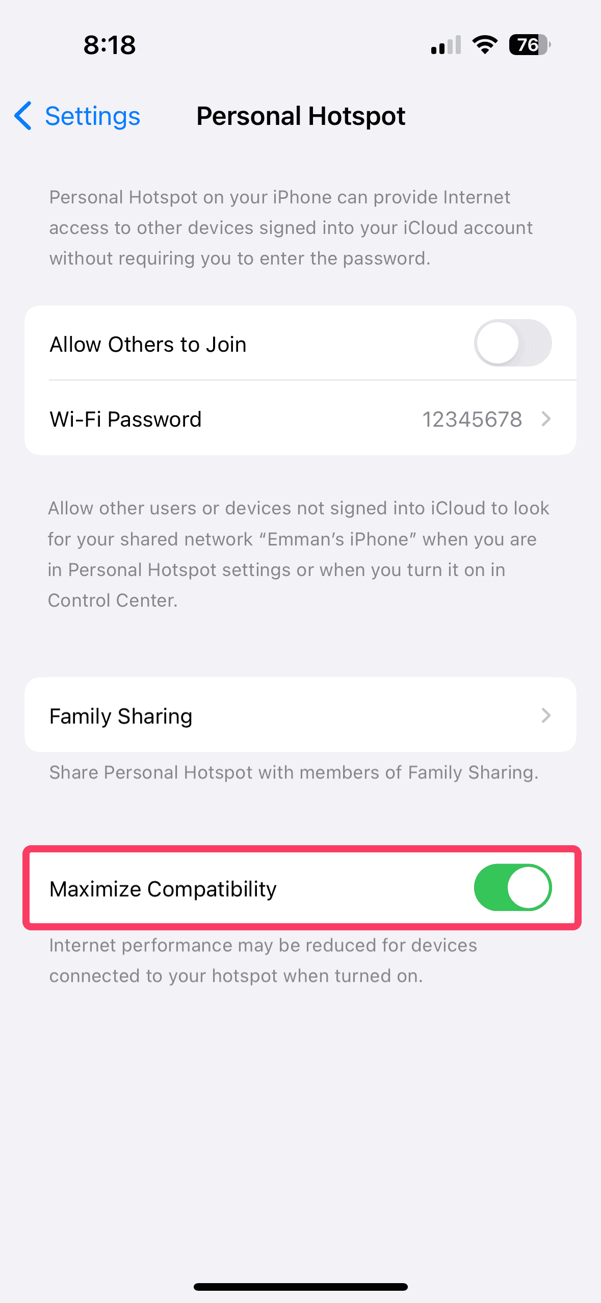 maximize compatibility on iphone